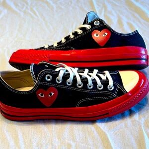 Converse Chuck 70 Low Play Comme Des Garçons , Size 9 , $75